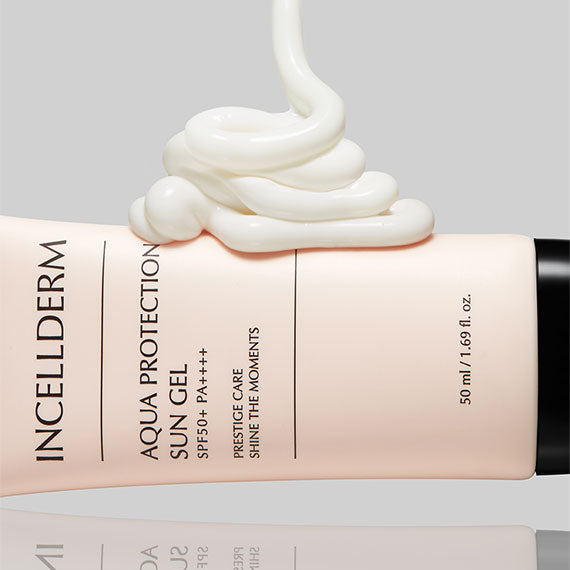 ☀️ INCELLDERM Gel SPF50+ PA+Protección solar y Cuidado Facial en un Solo Paso